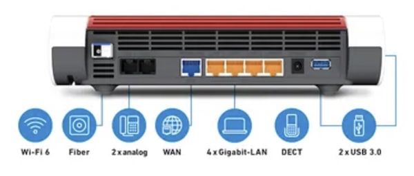 AVM FRITZ!Box 5590 Fiber Glasfaser Router mit Wi Fi 6 für 203,81€ (statt 229€)