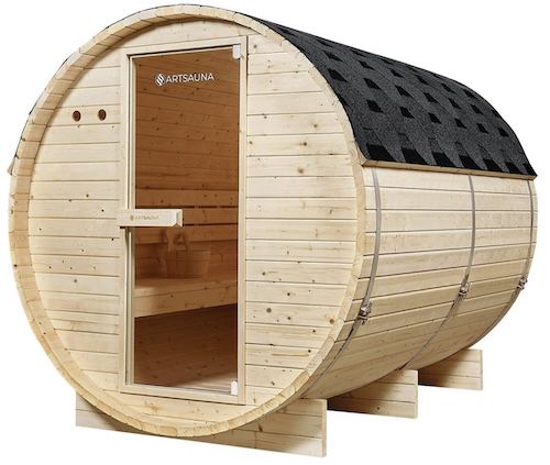 🥵 Artsauna Fasssauna Spitzbergen 220 mit 8 kW Ofen für 2.004,95€ (statt 2.799€)