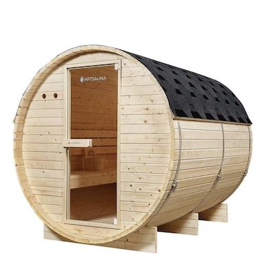 🥵 Artsauna Fasssauna Spitzbergen 220 mit 8 kW Ofen für 2.004,95€ (statt 2.799€)