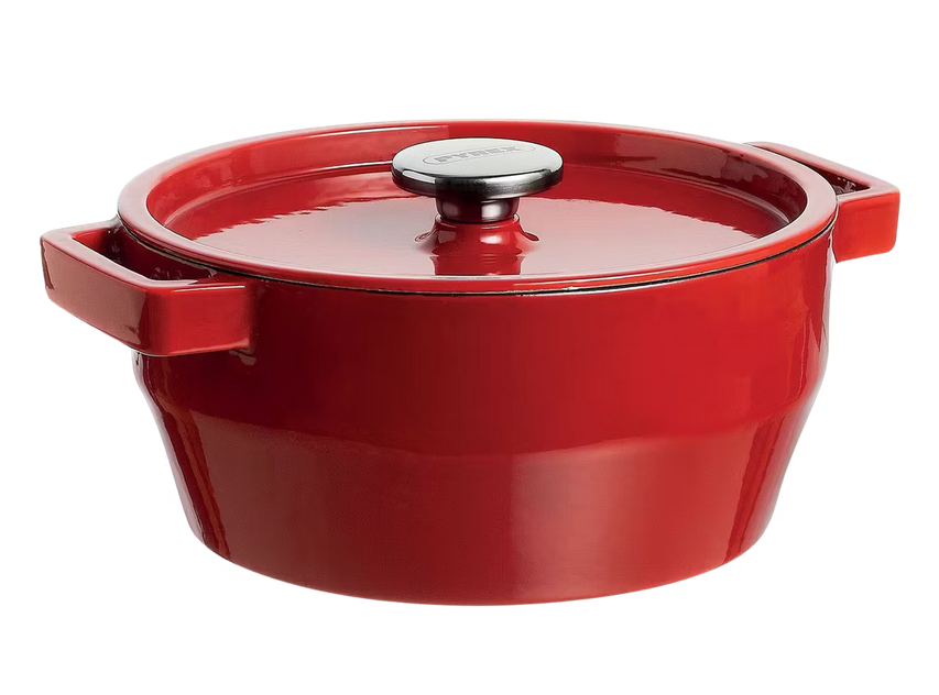 💫Pyrex Slow Cook runder Gusseisen Schmortopf Rot (2,2l) für 38,90€ (statt 98€)