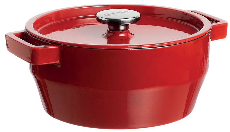 💫Pyrex Slow Cook runder Gusseisen Schmortopf Rot (2,2l) für 38,90€ (statt 98€)