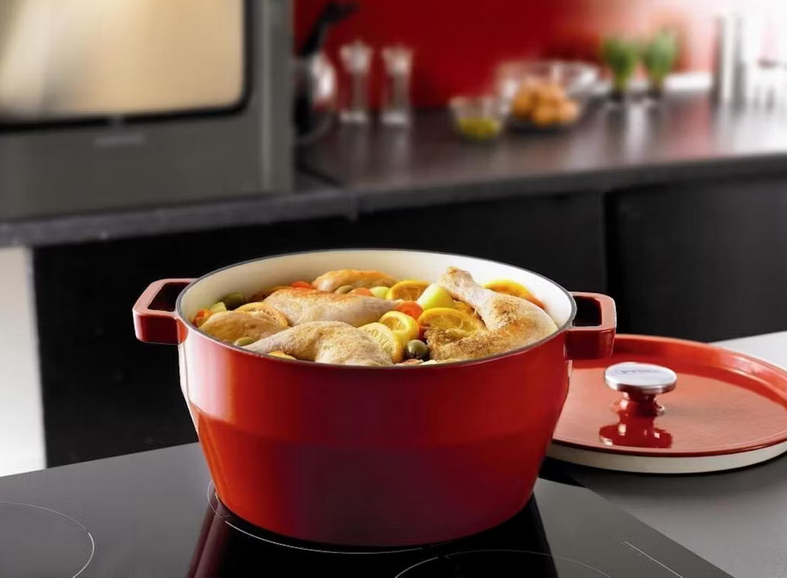 💫Pyrex Slow Cook runder Gusseisen Schmortopf Rot (2,2l) für 38,90€ (statt 98€)