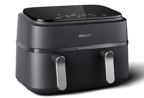 🍗 Philips Dual Airfryer NA351 mit Doppelkorb (9L) für 139€ (statt 181€)