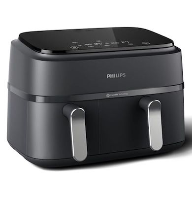 🍗 Philips Dual Airfryer NA351 mit Doppelkorb (9L) für 139€ (statt 180€)