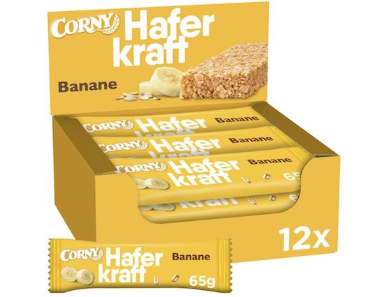 🍌 12x Haferriegel Corny Haferkraft Banane für 7,48€ (statt 14€)