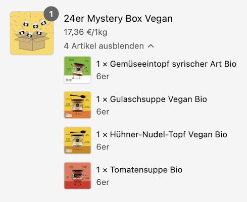 🤤 24x Little Lunch Vegan Mystery Box für 41,45€ oder 48x für 72,92€