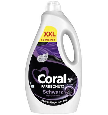 Coral Farbschutz Schwarz Waschmittel (60 WL) für 8€ (statt 12€)