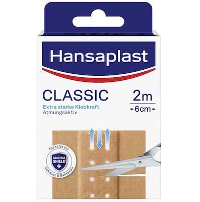 Hansaplast Classic Pflaster, 2 m x 6 cm ab 1,59€ (statt 3€)