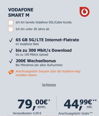 🍏📱 Apple iPhone 16 für 79€ + Vodafone Allnet 65GB für 44,99€ mtl. + 200€ Bonus