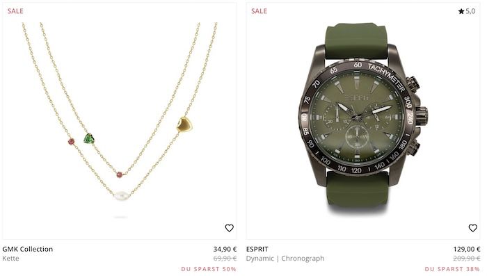 💍 Christ Sale mit 30% Extra Rabatt   z.B. Esprit Chronograph 90€ (statt 129€)