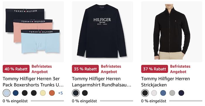 👕 Amazon: Tommy Hilfiger Sale bis  89%   z.B. Badehose ab 26,30€ (statt 37€)