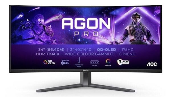 AOC Agon PRO AG346UCD   34 Zoll WQHD OLED Curved Monitor für 653,99€ (statt 726€)