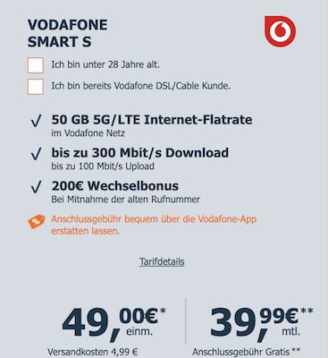 🔥🤯 Apple iPhone 15 für 49€ + Vodafone Allnet 50GB für 39,99€ mtl. + 200€ Bonus