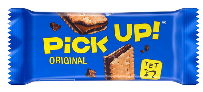 PiCK UP! Original (24 x 28 g) Keksriegel mit knackiger Milchschokolade für 8,60€ (statt 16€)