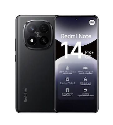 Neuheit 🤯 Xiaomi Redmi Note 14 Pro+ (256 GB) für 1€ + o2 Allnet 35GB für 19,99€ mtl.