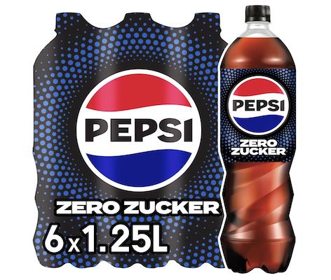 🥤 6er Pack Pepsi Zero Zucker, 1,25L Flaschen für 6,69€ (statt 9€)