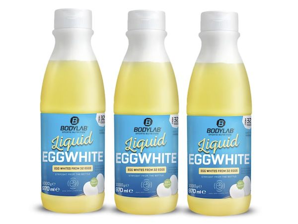 🥚 3x 970ml Bodylab Liquid Eggwhite aus Freilandhaltung für 21,89€ (statt 26€)