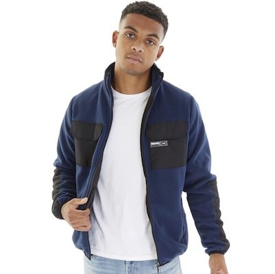 Bench Herren Fleecejacke in Marineblau für 25,98€ (statt 50€)