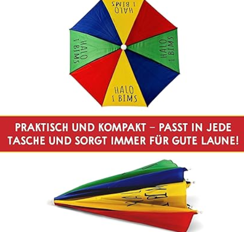 SPIELFERKEL Halo I Bims Sonnenschirmhut für Festivals & Co. nur 9,99€