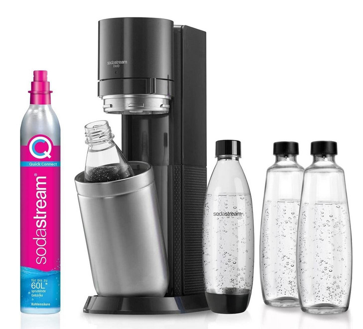 SodaStream DUO Wassersprudler mit 4 x 1l Flaschen für 79,99€ (statt neu 129€)