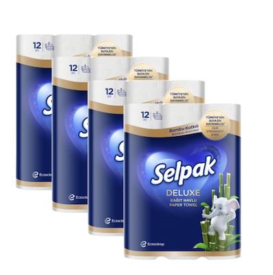 🧻 4x 12er Pack Selpak Deluxe Küchenrolle 3-lagig für 23,99€ (statt 31€)