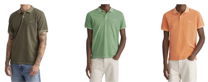 👕 GANT Sunfaded Piqué Poloshirts für je 39,99€ (statt 58€)