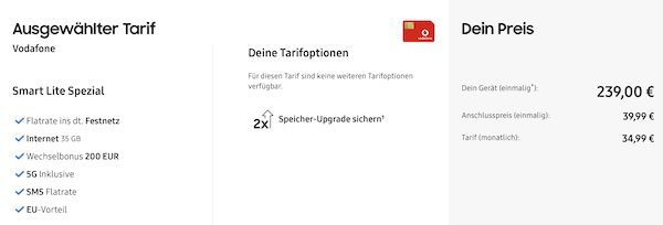 🔥 Samsung Galaxy S25+ (512 GB) für 125€ + Vodafone Allnet 35GB für 34,99€ mtl. + 200€ Bonus