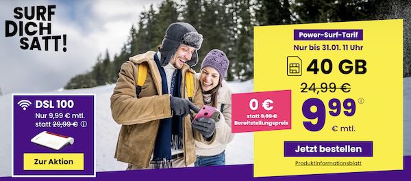 sim24 Allnet Flat mit 40GB 5G für NUR 9,99€ mtl. + monatlich kündbar!