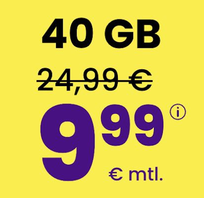 sim24 Allnet-Flat mit 40GB 5G für NUR 9,99€ mtl. + monatlich kündbar!