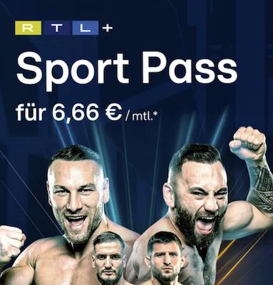 🍿 12 Monate RTL+ Premium inkl. ⚽️ Sport Pass für 6,66€ mtl. (statt 8,99€)