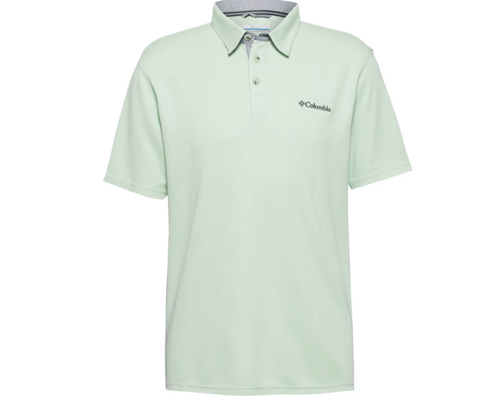 Columbia Nelson Point Herren Poloshirt Mint für 24,98€ (statt 37€)