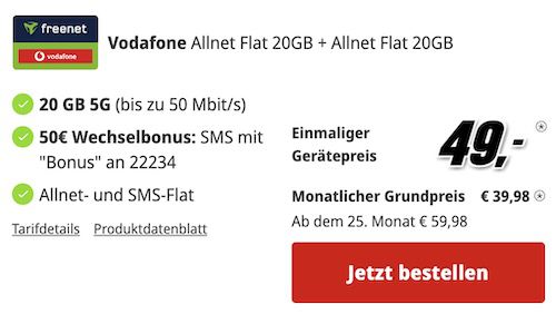 🔥 Mit Gewinn 📱 2x Samsung Galaxy S24 für 49€ + 2x Vodafone Allnet 20GB für 39,98€ mtl. + 100€ Bonus