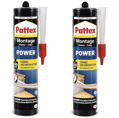 2x Pattex Montagekleber Power, für Innen & Außen ab 10,59€ (statt 14€)