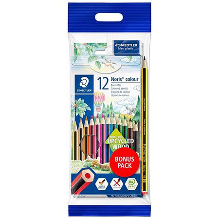 12er Set Staedtler Noris Colour Buntstifte mit Radierer für 3€ (statt 6€)