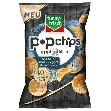 12er Pack funny frisch Popchips Sea Salt & Black Pepper ab 10,75€ (statt 24€)