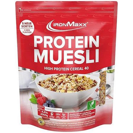 🥣 2Kg IronMaxx Protein Müsli Cookies & Chocolate ab 16,56€ (statt 24€)