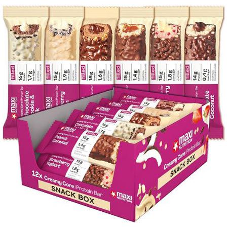 🍫 12er Pack MaxiNutrition Creamy Core Bar Mix Box ab 18,07€ (statt 24€)