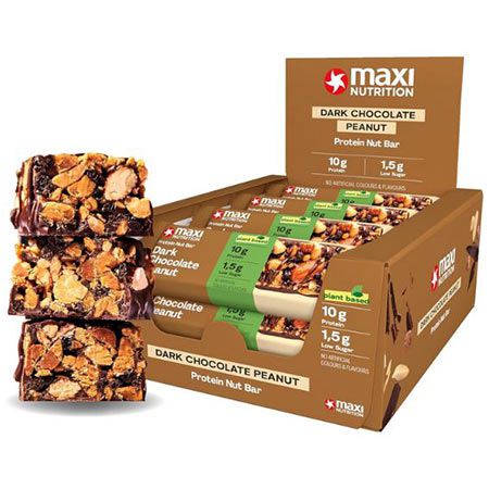 🥜 12er Pack MaxiNutrition Dark Chocolate Peanut Nussriegel ab 18,32€ (statt 23€)