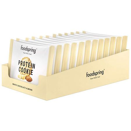 🍪 12er Pack foodspring Protein Cookie – Weisse Schoko Mandel ab 18,99€ (statt 25€)