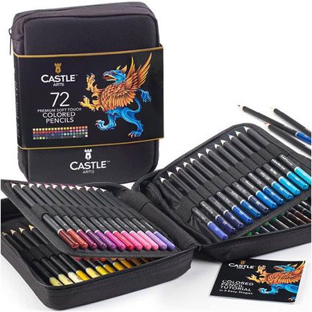 🖌️ Castle Art Supplies Buntstifte Set, 72 tlg. ab 30,87€ (statt 43€)