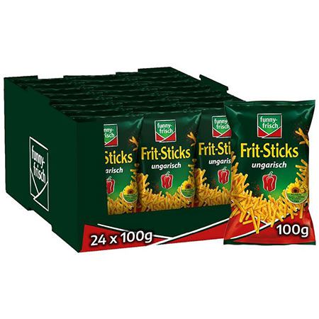 🔥 24 x 100g funny-frisch Frit-Sticks ungarisch ab 18,57€ (statt 41€) – Nur 0,77€ pro Tüte!