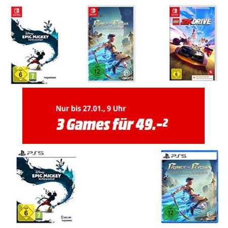 🕹️ 3 Spiele kaufen nur 49€ bezahlen – PS4, PS5, Nintendo Switch, XBox