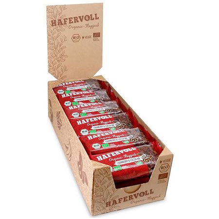 18er Pack Hafervoll Organic Flapjack Cranberry & Cacoa Nib Müsliriegel ab 26€ (statt 36€)