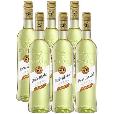 🥂 6 Flaschen Rotwild Morio Muskat, lieblich, 0,75L ab 18€ (statt 22€)