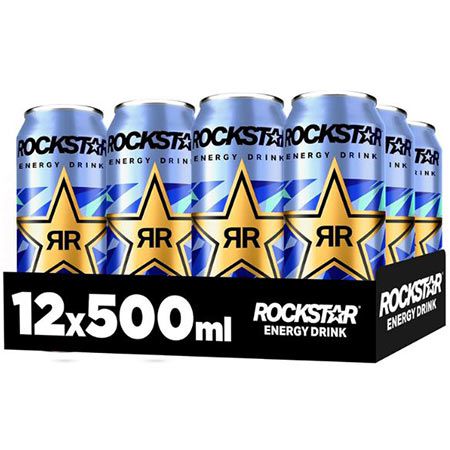 🥤 12er Pack Rockstar Energy Drink Blueberry Mint Zero, 0,5L für 14€ (statt 21€)