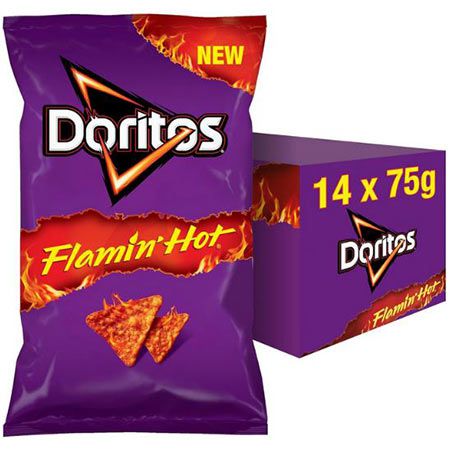 🌶️ 14er Pack Doritos Flamin Hot Nachos – Extra Scharf & Knusprig für 16,55€ (statt 21€)