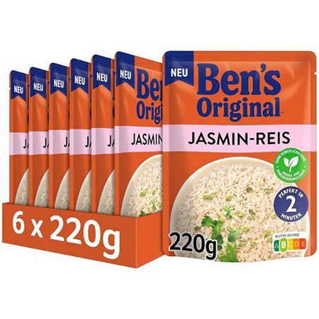 🍚 6er Pack Bens Original Express Jasminreis für 9,29€ (statt 15€)