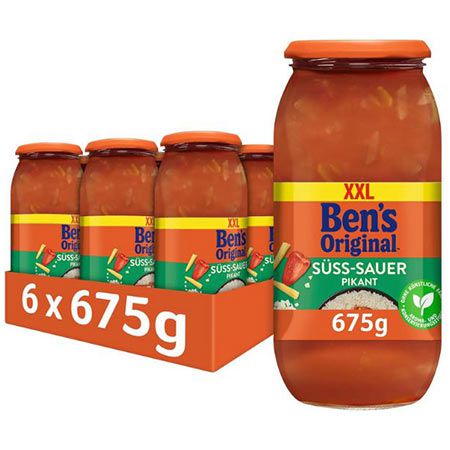 🔥 Schnell sein! 6er Pack Bens Original Sauce Süss-Sauer Pikant, je 675g ab 8,86€ (statt 18€)