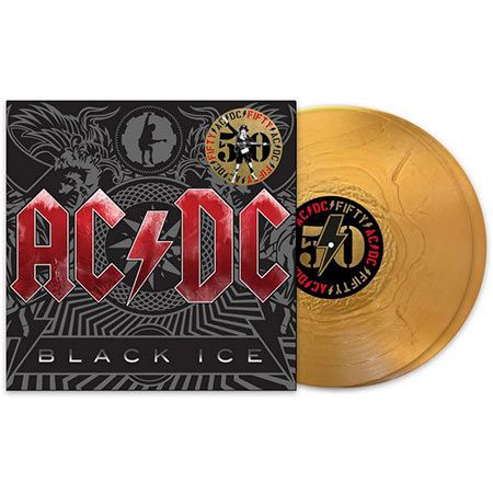 🎸 AC/DC Black Ice 50th Anniversary Gold LP, 12″ Vinyl für 36,18€ (statt 53€)