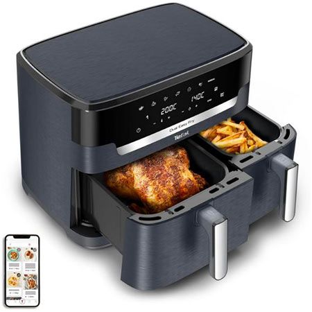 🍟 Tefal Dual Easy Fry XXL Doppelkammer-Heißluftfritteuse, 11L für 189,99€ (statt 230€)